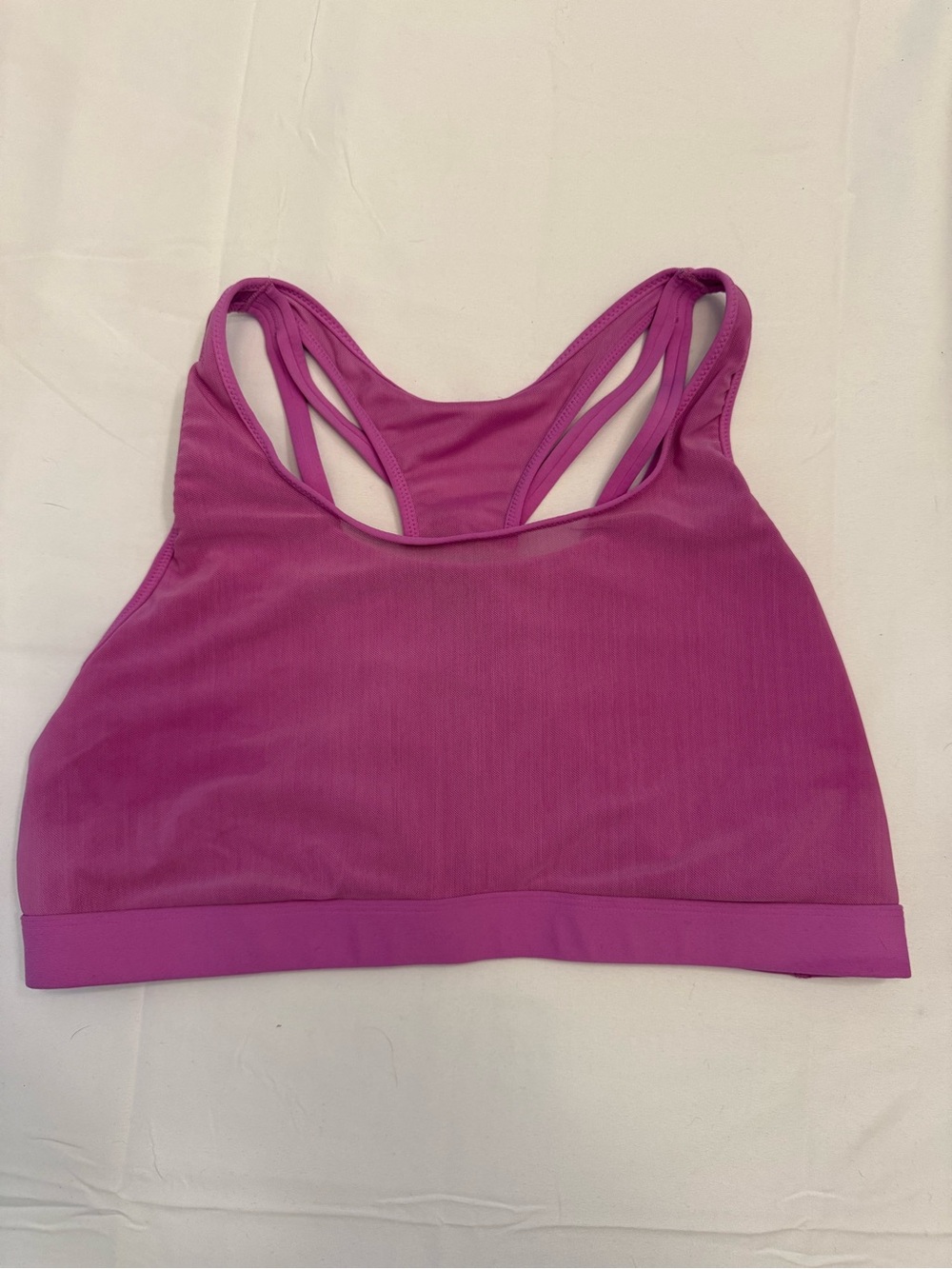 Fabletics Magenta Double-Strap Sports Bra